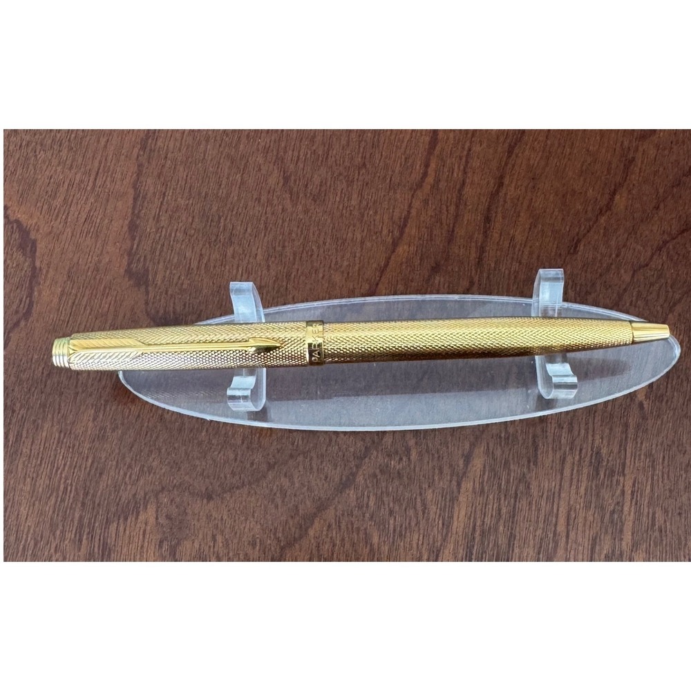 Parker 75 Grain D'Orge (Barleycorn) Ballpoint Pen, Cap Activated, Made in France